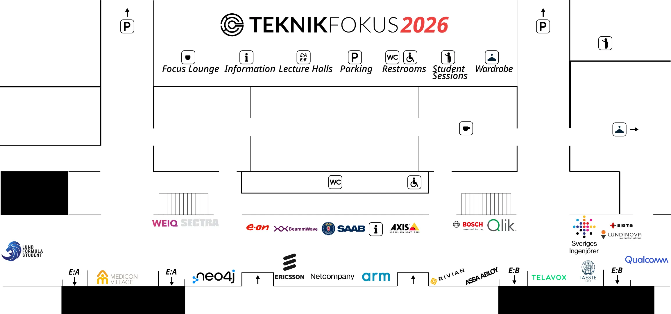 Map of the fair - day 1